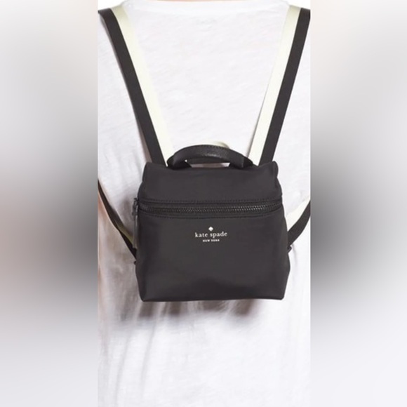 Kate Spade Black and White mini Backpack - Picture 12 of 15